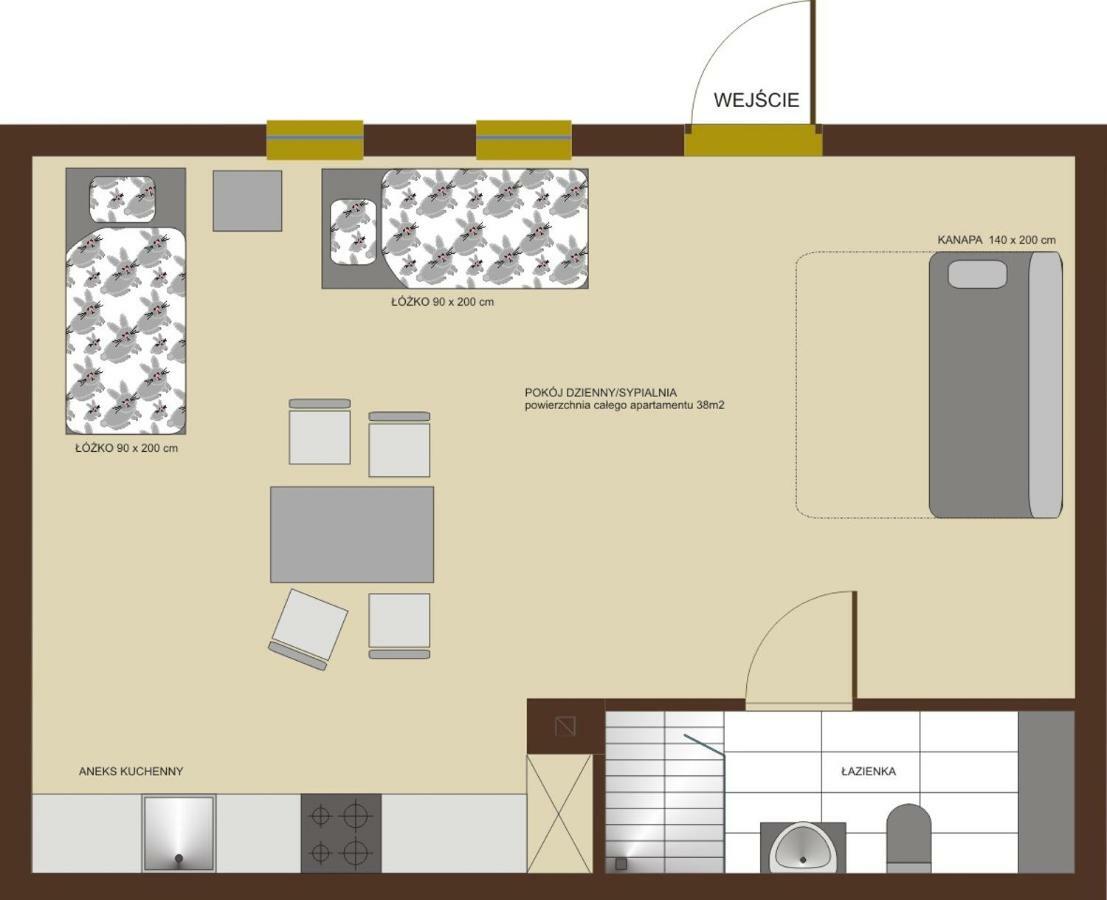 Siedlisko Besiekiery Apartment Bagian luar foto