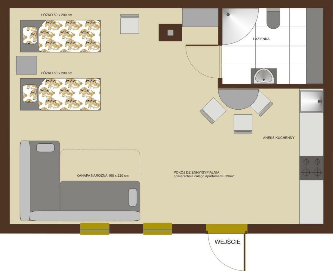 Siedlisko Besiekiery Apartment Bagian luar foto